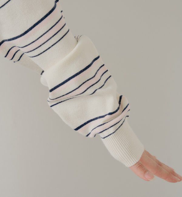  「ワンショルボーダーニット」|ニット・セーター|