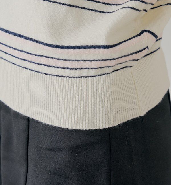  「ワンショルボーダーニット」|ニット・セーター|