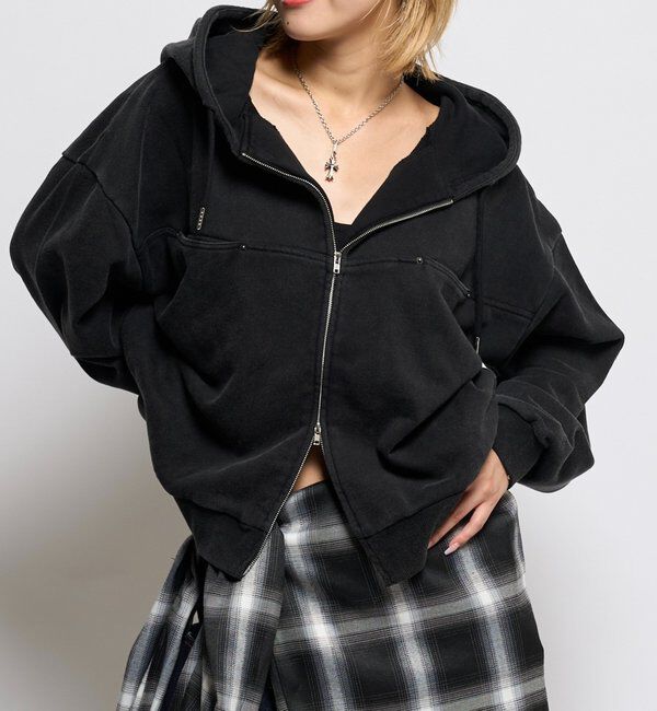  「スラッシュポケットスウェットパーカー」|パーカー|