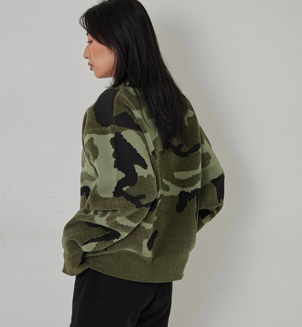  「KOOKYN MOHAIR BLEND CAMO CREWNECKSWEATER」|ニット・セーター|