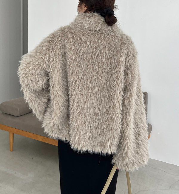  「【サイズ展開あり/軽量】MIXファースタンドカラーコート」|その他|