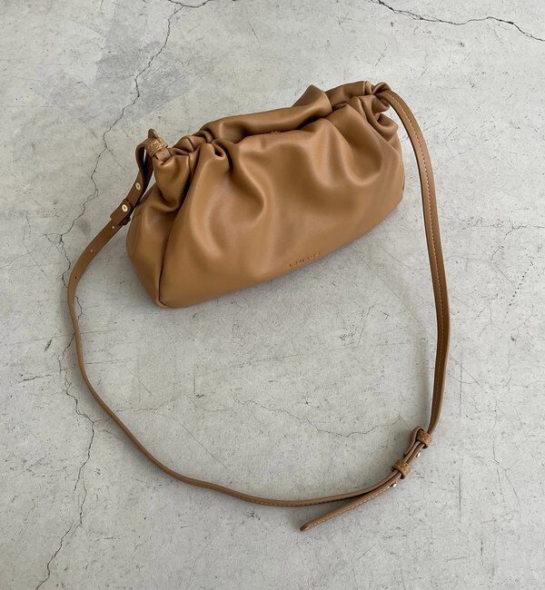  「【新色/ライトベージュ】クラウディギャザーバッグ」|トートバッグ|