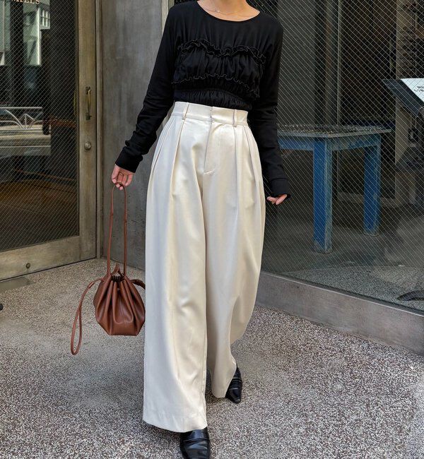  「【体感＋4℃】ベアシャーリング裏起毛トップス」|Tシャツ・カットソー|