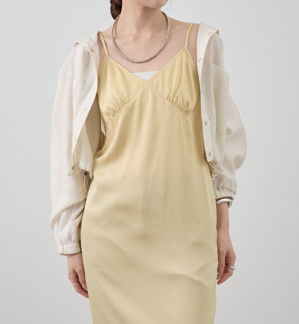  「サテンキャミワンピース」|ワンピース|