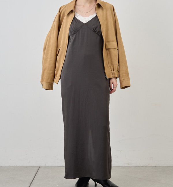  「サテンキャミワンピース」|ワンピース|