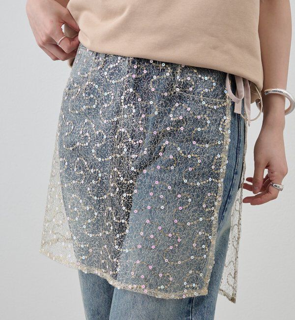  「スパンコールラップスカート」|スカート|