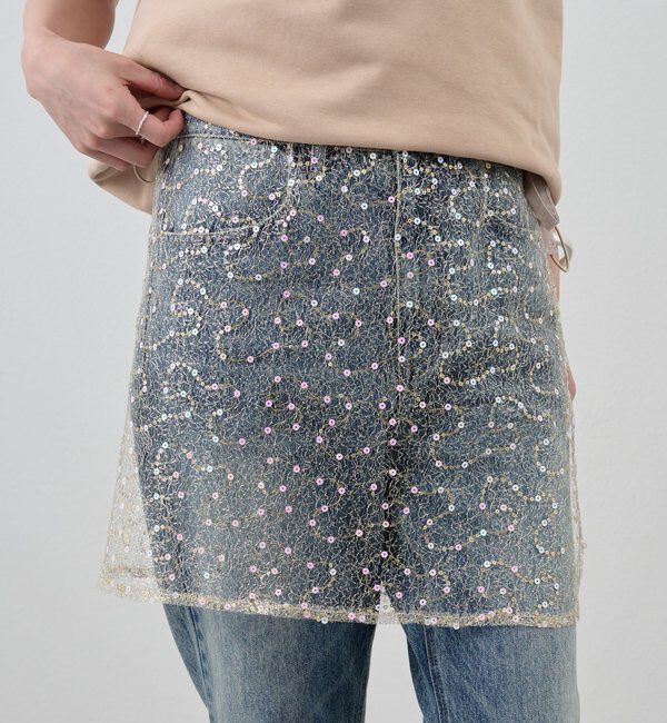  「スパンコールラップスカート」|スカート|