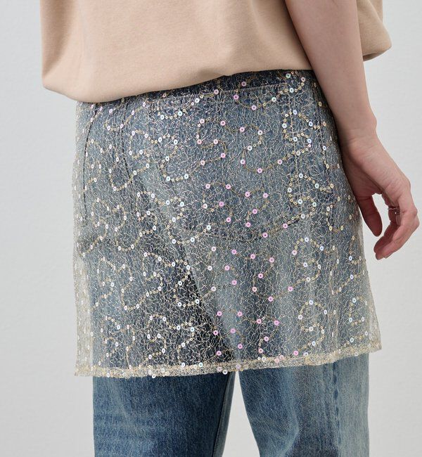  「スパンコールラップスカート」|スカート|