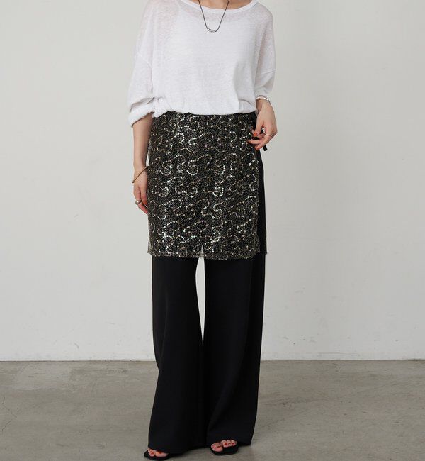  「スパンコールラップスカート」|スカート|
