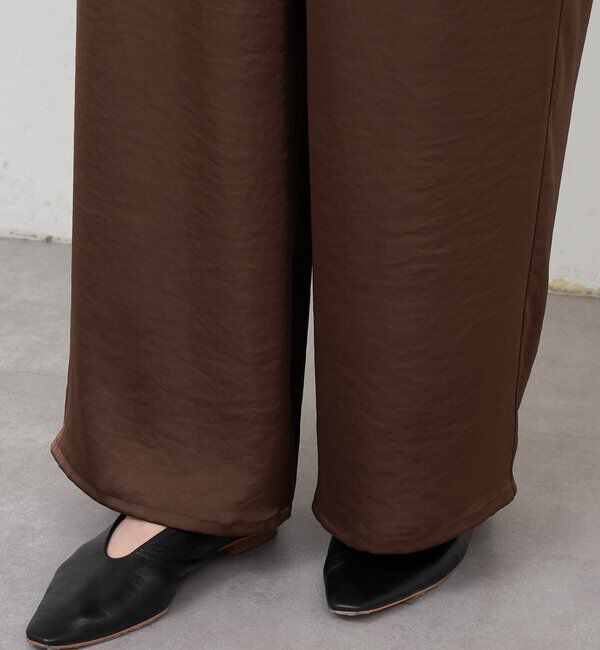  「サテンワイドパンツ」|チノ|