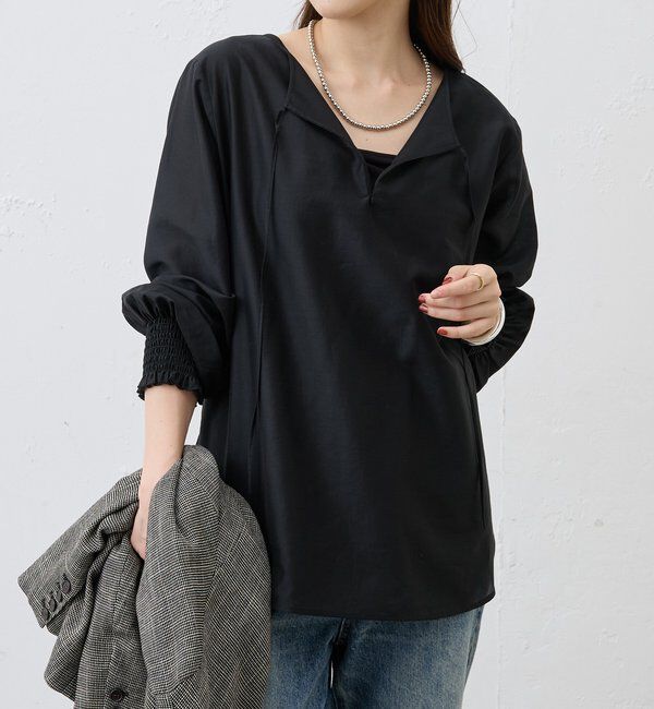  「2WAYミニマルタイブラウス」|シャツ・ブラウス|