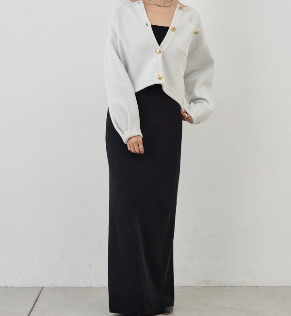  「ラメニットカーディガン」|カーディガン|