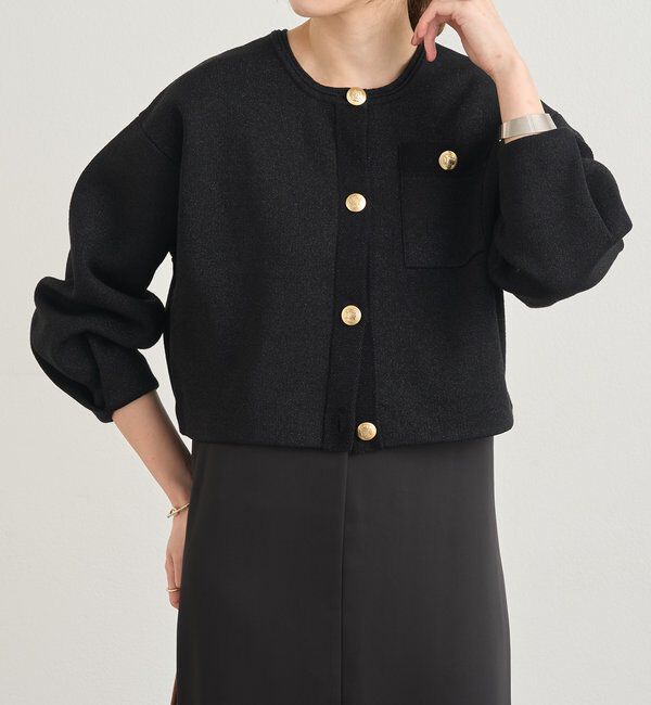  「ラメニットカーディガン」|カーディガン|