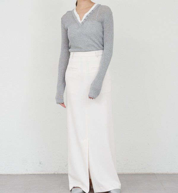  「ポンチIラインスカート」|スカート|