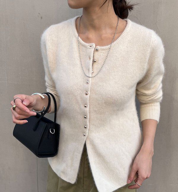  「ラクーンペプラムカーディガン」|カーディガン|