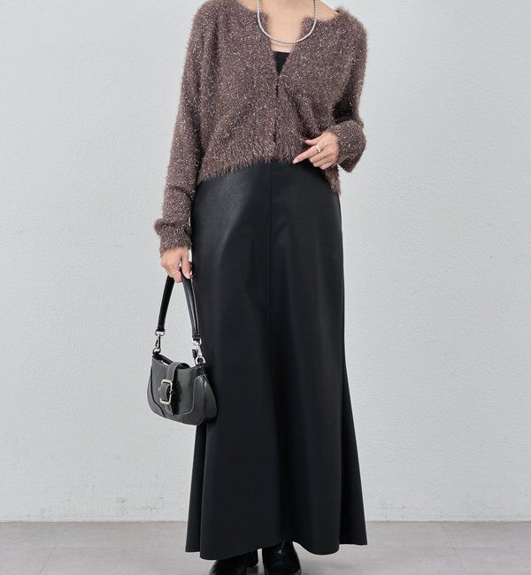  「ラメシャギーニットカーデ」|カーディガン|