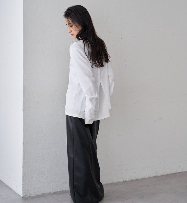  「レザーマキシスカート」|スカート|