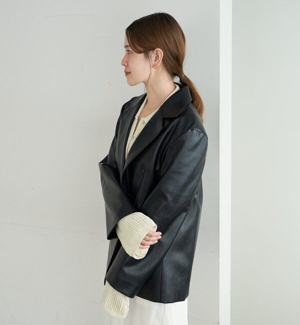  「レザーテーラージャケット」|テーラードジャケット|