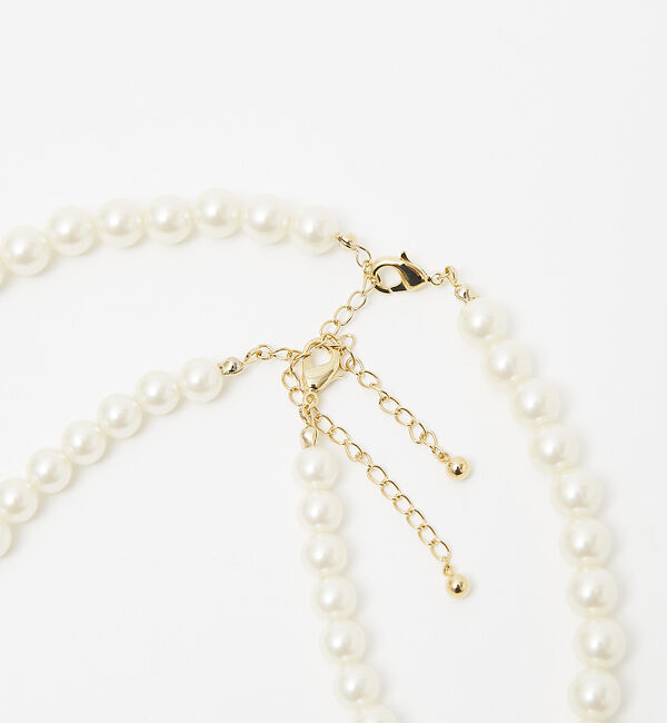 collex「【dignif】【金属アレルギー対応】3WAY2連パールネックレス」|ネックレス|