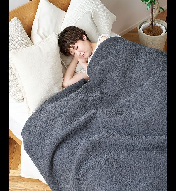 collex「オリジナル イブル クラウド柄 オーガニックコットン キルティングマット ダブル」|その他|チャコールグレー