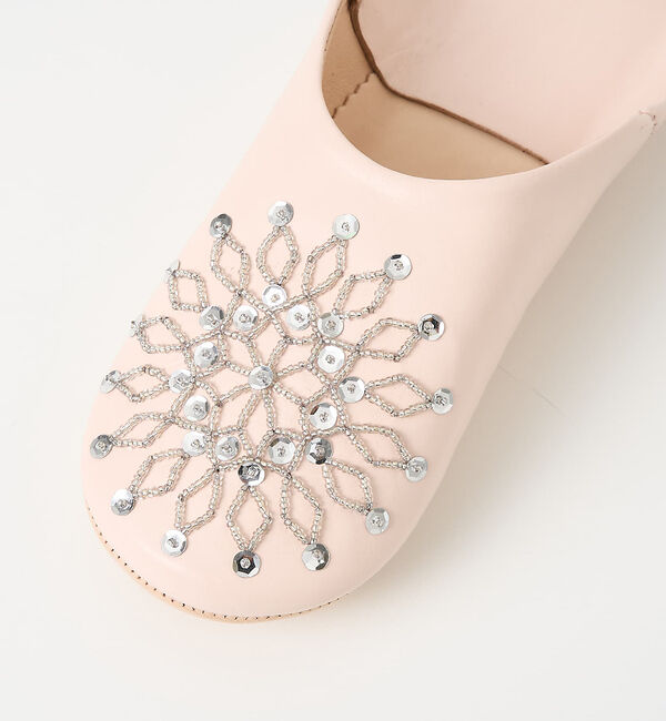 collex「ビーズバブーシュ 羊革 モロッコ製 スリッパ ルームシューズ 室内履き」|本・CD・DVD|