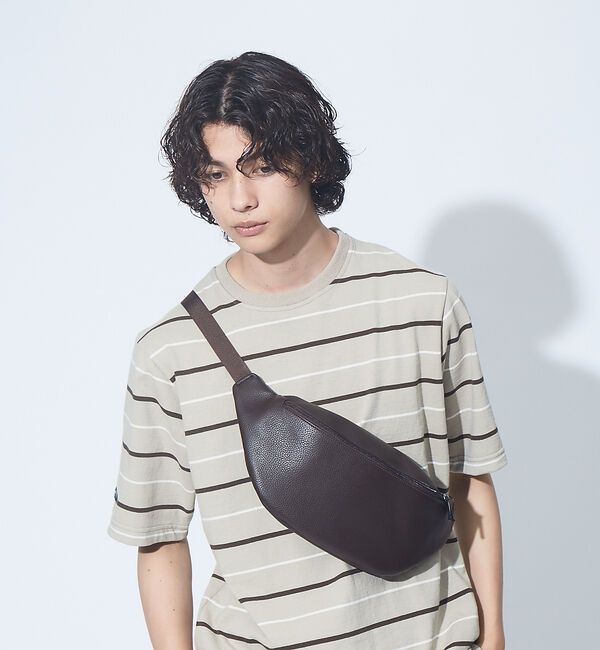 ABAHOUSE「【WEB別注】定番 / シボレザー ショルダーバッグ / ボディバッグ」|その他|