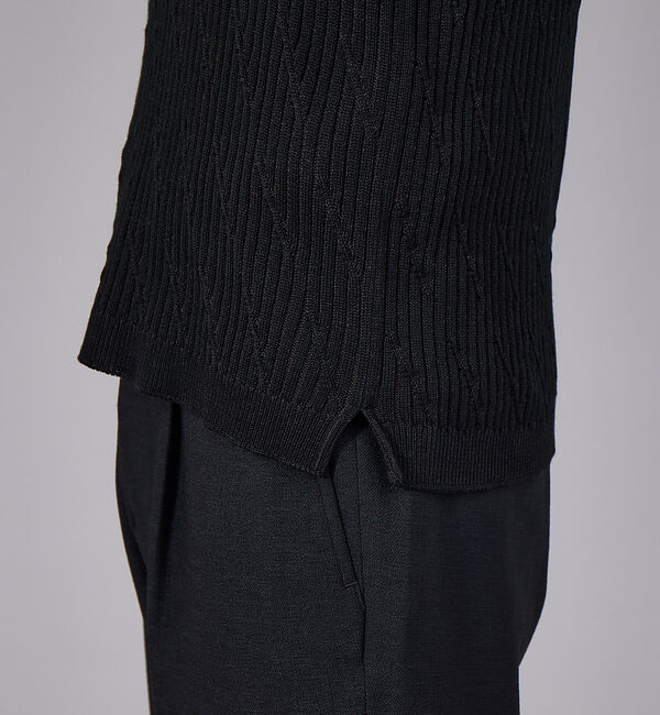 ABAHOUSE「【ウォッシャブル】リブニット プルオーバー」|ニット・セーター|