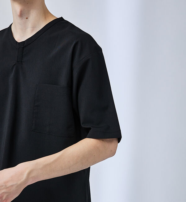 ABAHOUSE「【ストレッチドライ】キーネック 半袖Tシャツ / スキッパーシャツ」|Tシャツ・カットソー|