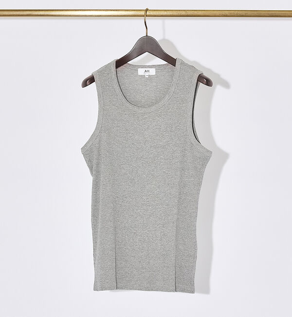 ABAHOUSE「【AH ABAHOUSE】テレコ タンクトップ」|キャミソール|グレー