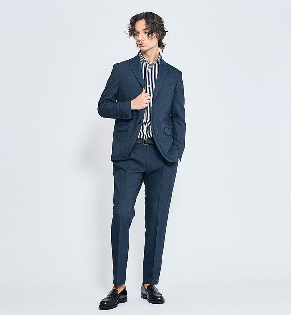 ABAHOUSE「【ON/OFF兼用】360&deg;ストレッチ ロンドンストライプ ワイドカラーシャツ」|シャツ・ブラウス|