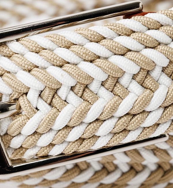 ABAHOUSE「【ABAHOUSE　les essentiels】カラーミックスゴムメッシュベル」|ベルト|