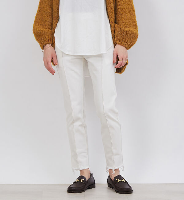 Rouge vif「【CURRENTAGE】ストレートデニム」|デニム|ホワイト