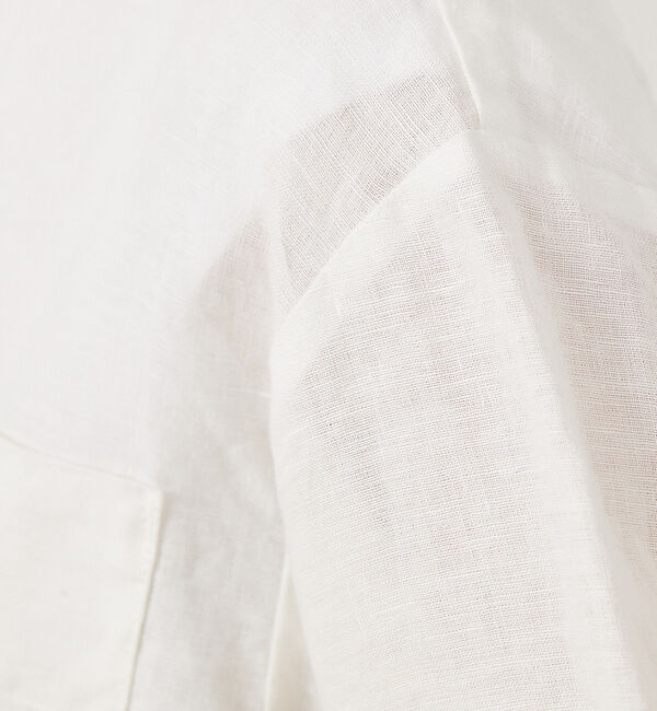 Rouge vif「【セットアップ対応】麻製品染ショートシャツ」|シャツ・ブラウス|