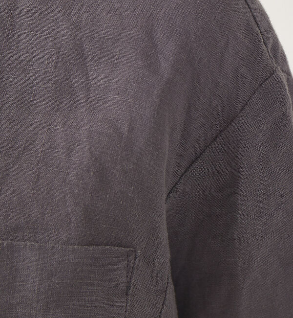 Rouge vif「【セットアップ対応】麻製品染ショートシャツ」|シャツ・ブラウス|