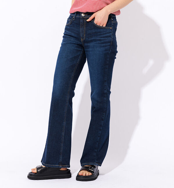 Rouge vif「【SOMETHING/サムシング】LISA フレアデニムパンツ」|デニム|