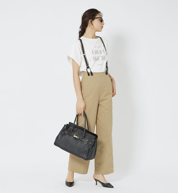 Rouge vif「【一部店舗限定】シルケット天竺フレンチスリーブTシャツ」|Tシャツ・カットソー|