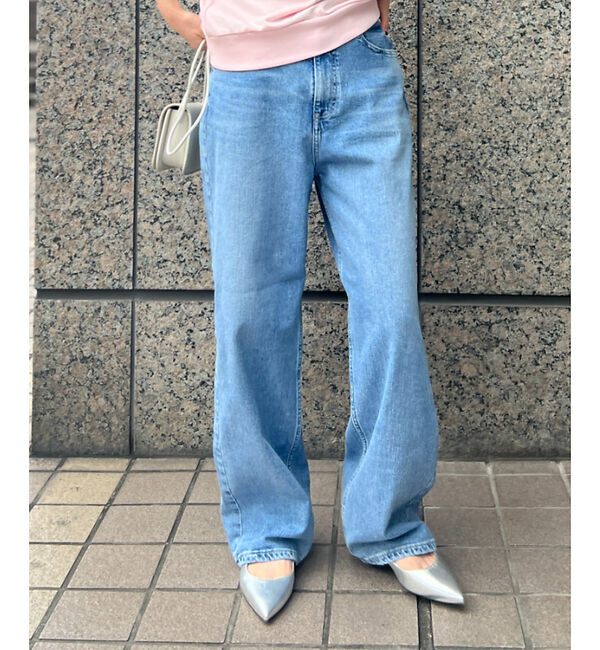 Rouge vif「【RED CARD/レッドカード】別注Dakota ルーズストレートデニム」|デニム|