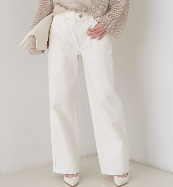 Rouge vif「【追加】【新色登場】【upper hights/アッパーハイツ】THE NIEC」|デニム|ホワイト