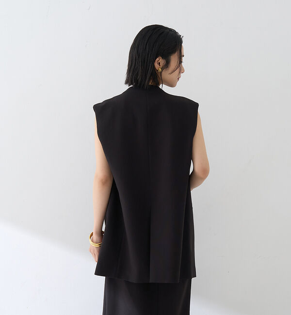 Rouge vif「【セットアップ対応】ストレッチダブルクロスジレ」|ダウンベスト・ベスト|