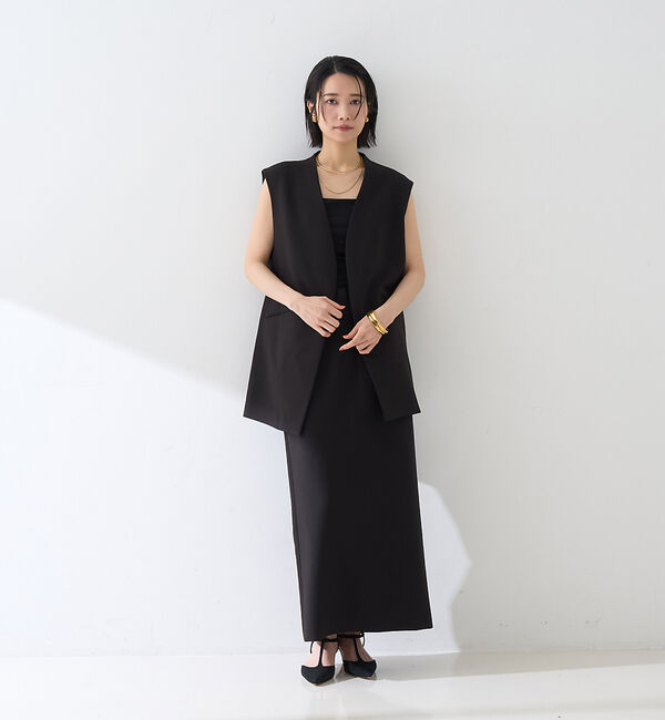 Rouge vif「【セットアップ対応】ストレッチダブルクロスジレ」|ダウンベスト・ベスト|