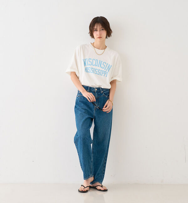 Rouge vif「【RED CARD/レッドカード】別注JAZZ ルーズテーパードワイドデニム」|デニム|