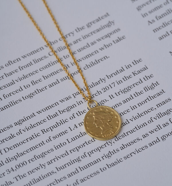 Rouge vif「【Chibi Jewels/チビ・ジュエルズ】コインネックレス One Dime」|ネックレス|
