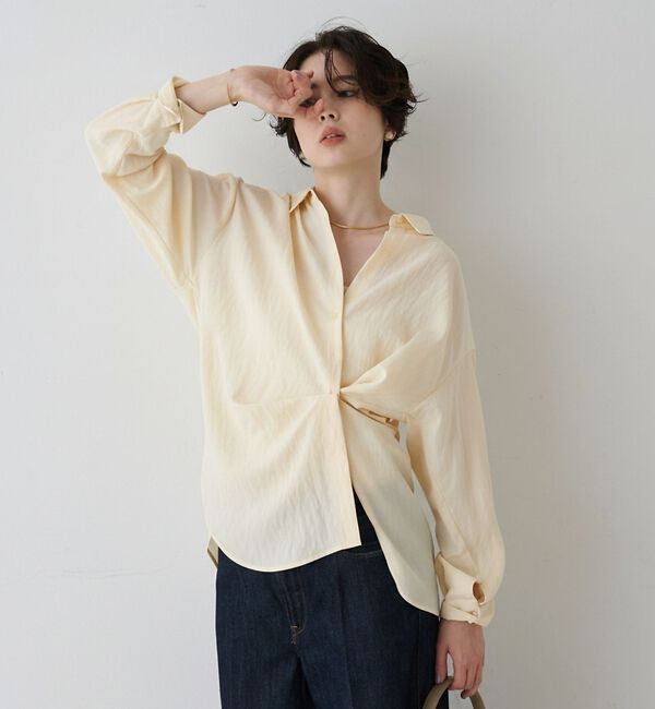 Rouge vif「【一部店舗限定】アシンメトリー変形2WAYシャツ」|シャツ・ブラウス|