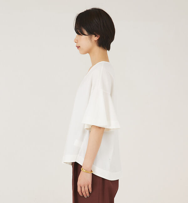 qualite「フレアスリーブカットソー」|Tシャツ・カットソー|