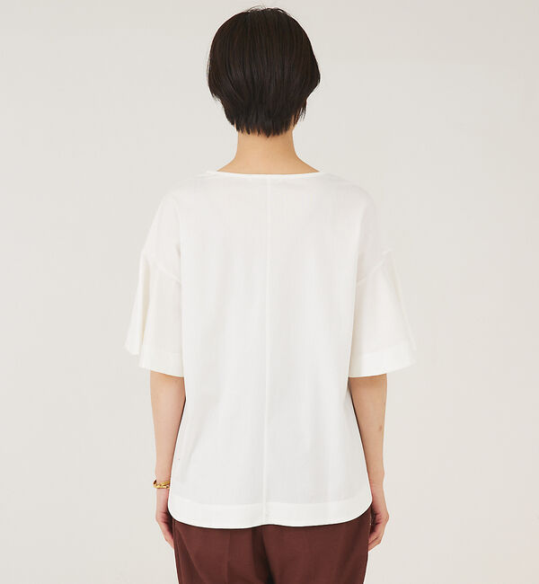 qualite「フレアスリーブカットソー」|Tシャツ・カットソー|