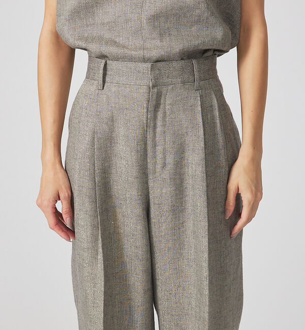 qualite「【セットアップ対応】ラメリネンタックパンツ」|その他|