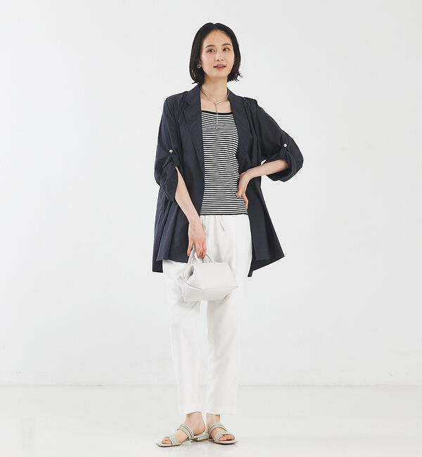 qualite「【セットアップ対応】バックサテンジョーゼットパンツ」|その他|