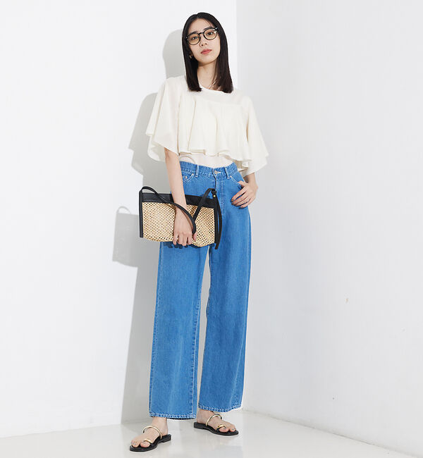 qualite「シャイニーフレアニット」|ニット・セーター|