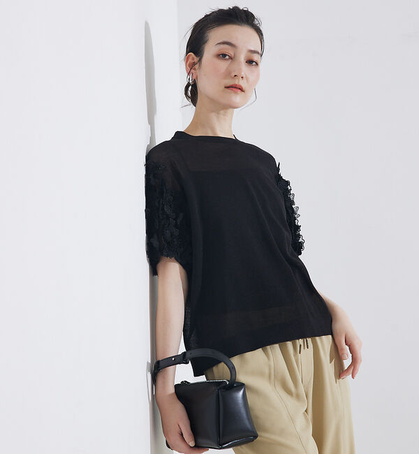 qualite「boussole&times;qualiteフラワーエンブロPO」|Tシャツ・カットソー|