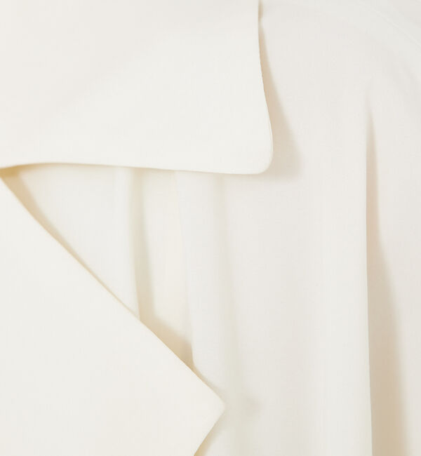 qualite「【撥水&times;軽やか】ボックスタックダブルジャケット」|トレンチコート|